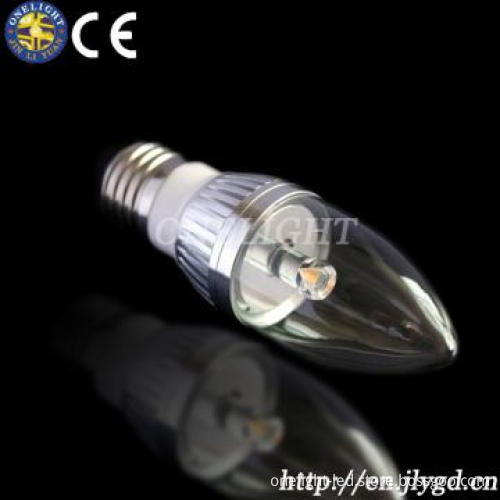 E27- 4W High Power LED clear candle bulbs, power LED bulb,led bulbs
